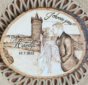 Custom Woodburned Portrait