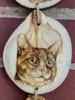 Custom Woodburned Portrait