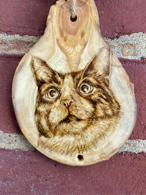Custom Woodburned Portrait