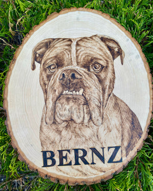Custom Woodburned Portrait