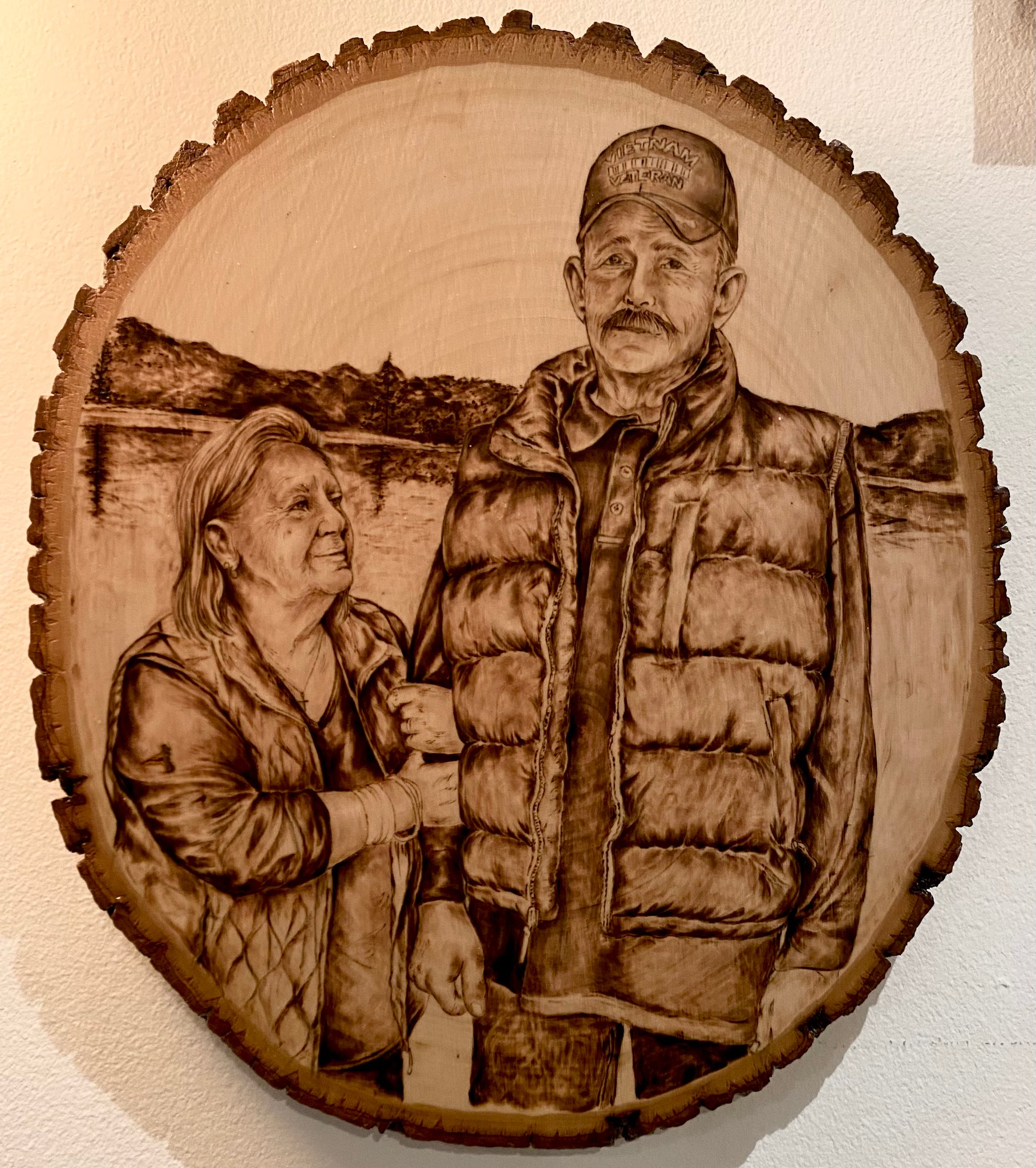 Custom Woodburned Portrait
