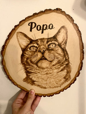 Custom Woodburned Portrait