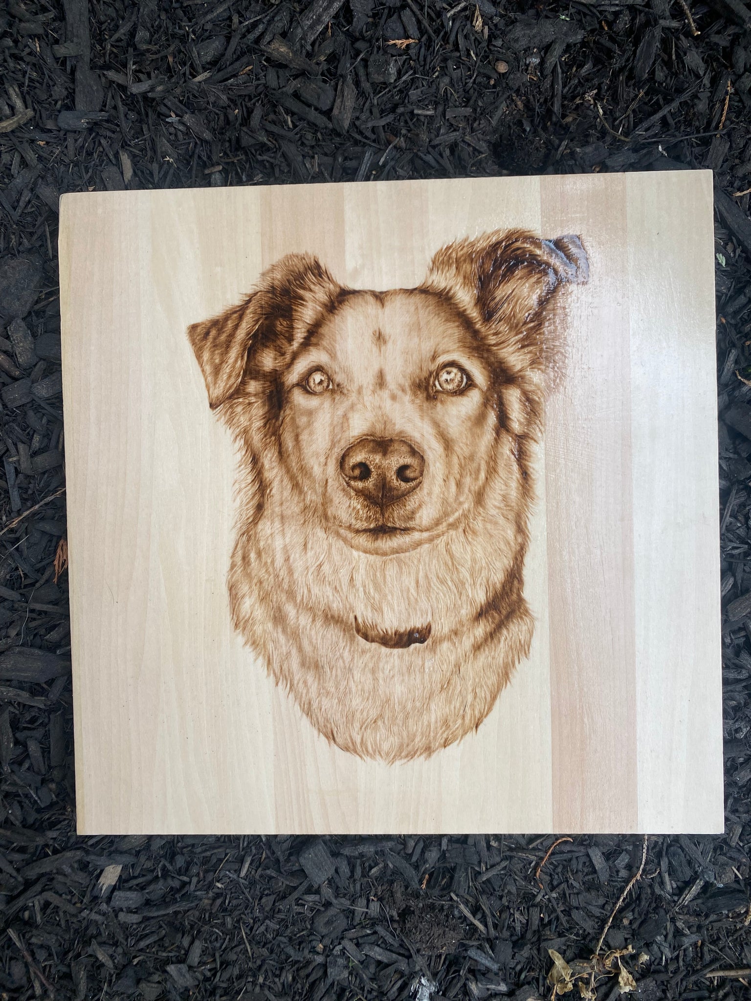 Custom Woodburned Portrait