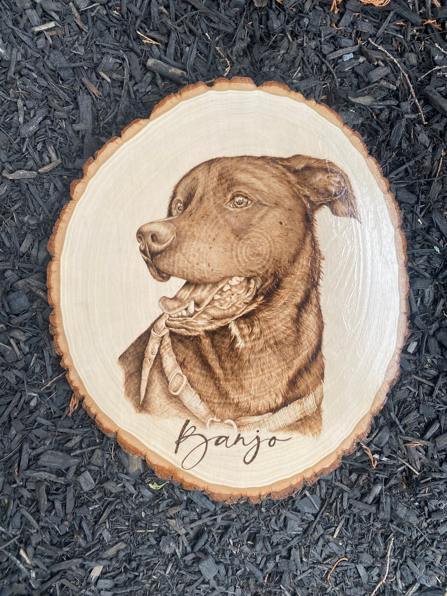 Custom Woodburned Portrait