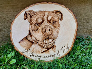 Custom Woodburned Portrait