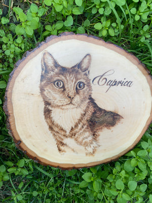 Custom Woodburned Portrait