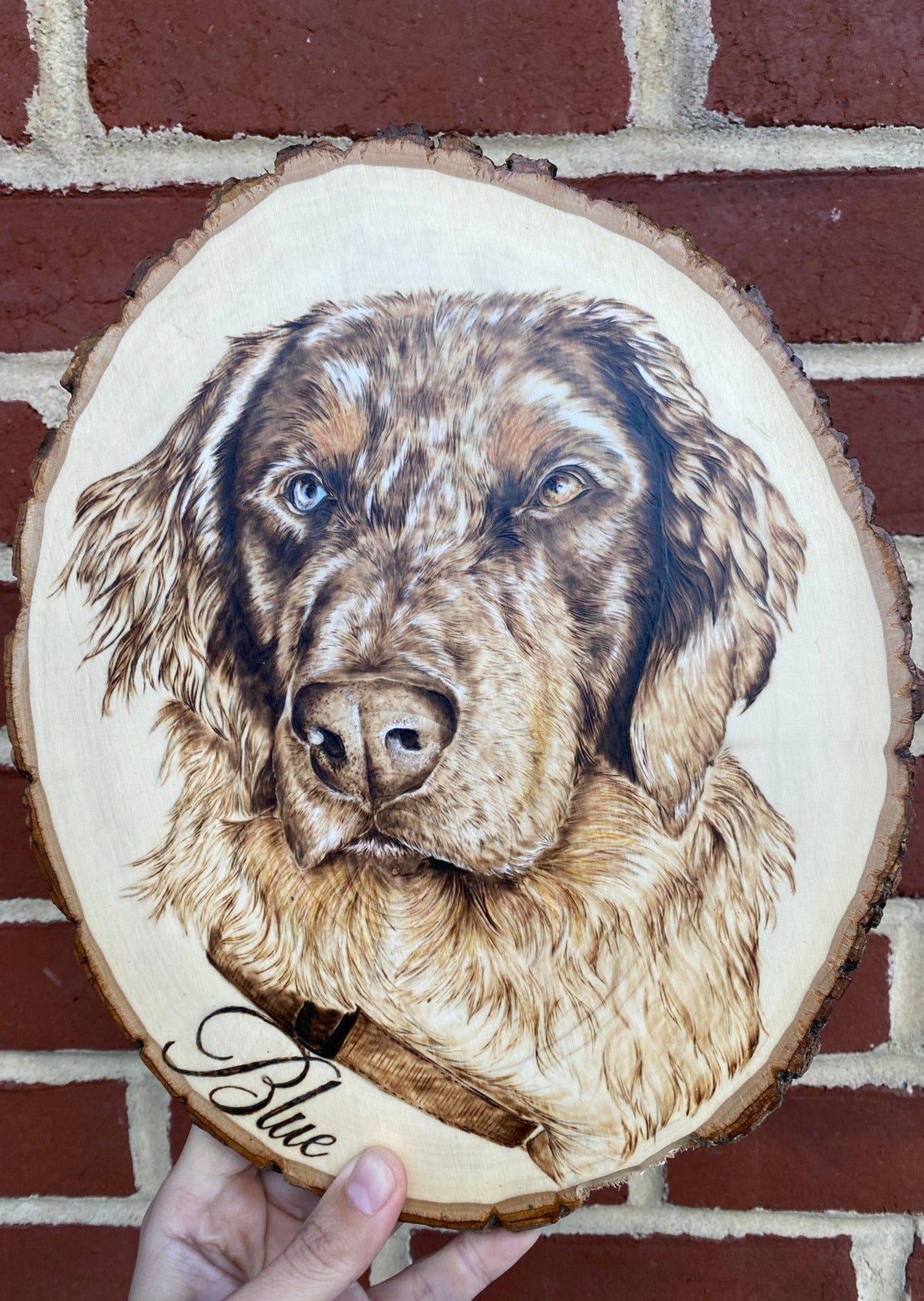 Custom Woodburned Portrait
