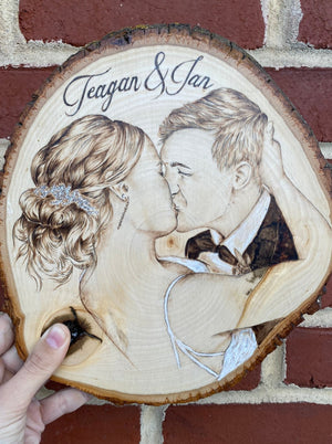 Custom Woodburned Portrait