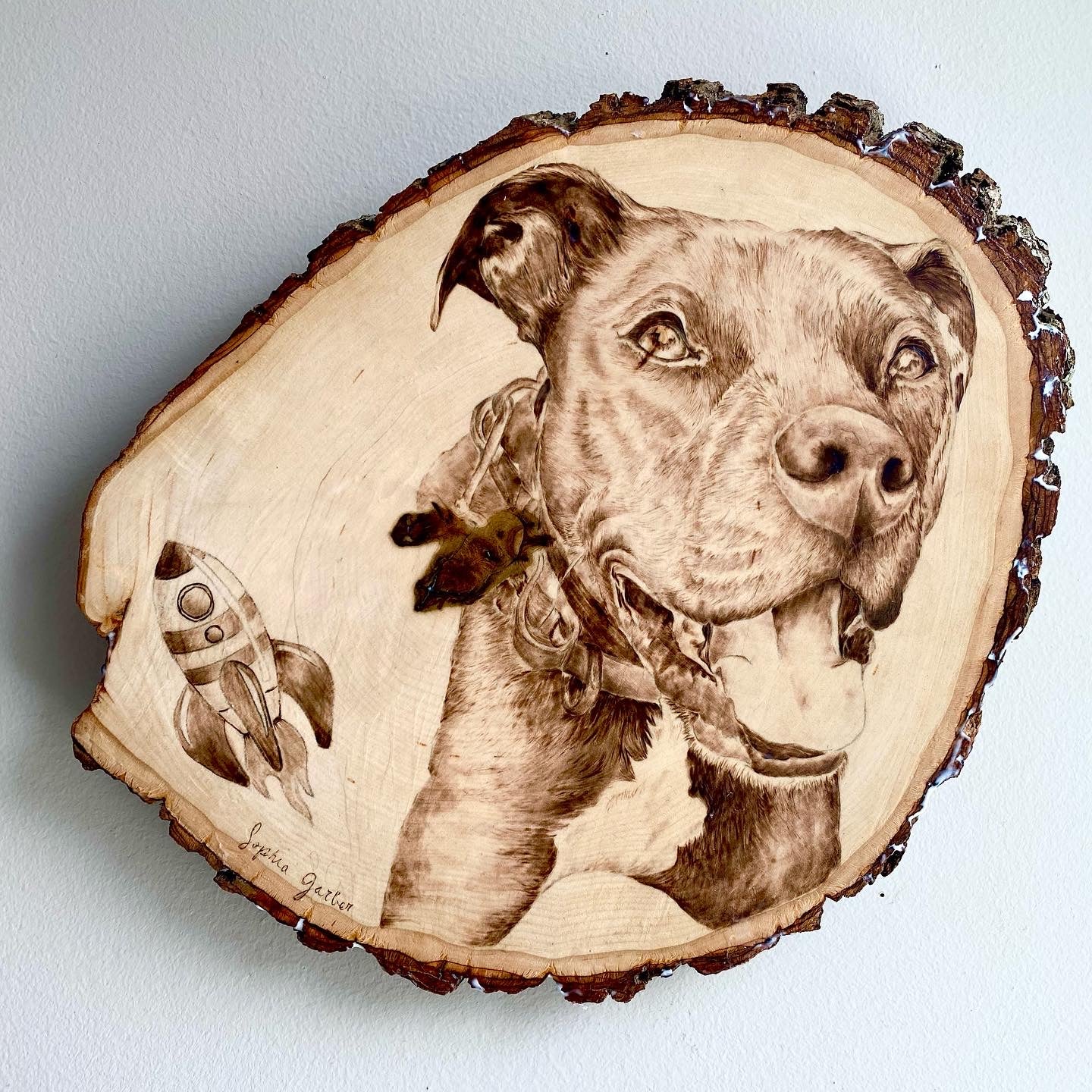 Custom Woodburned Portrait