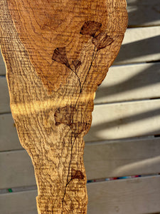 Reclaimed Wood Ginkgo Leave Oak Coffee Table