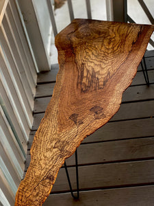 Reclaimed Wood Ginkgo Leave Oak Coffee Table