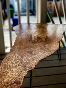 Reclaimed Wood Ginkgo Leave Oak Coffee Table
