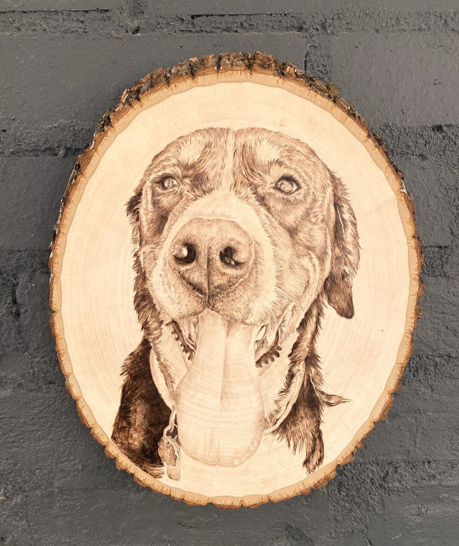 Custom Woodburned Portrait