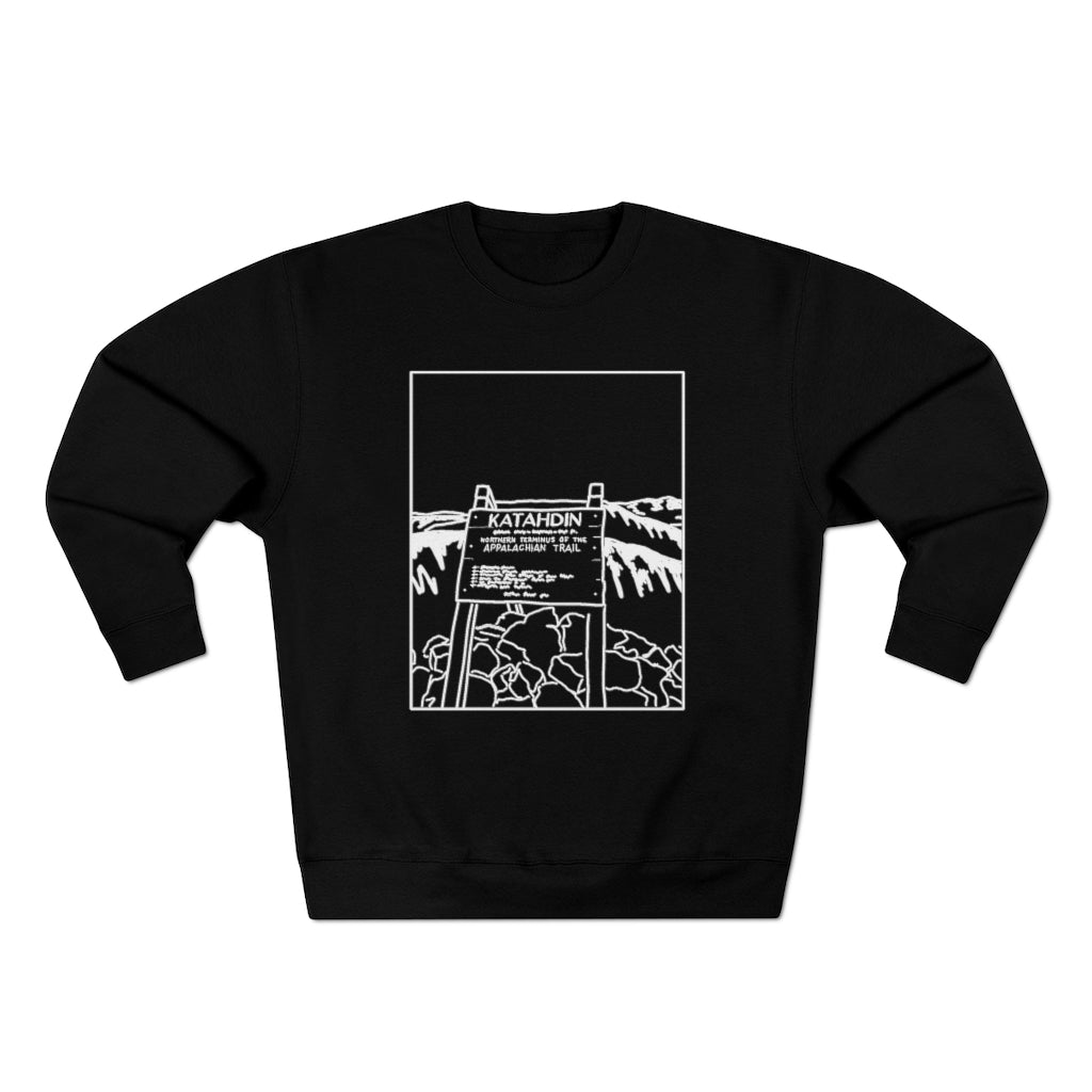 Katahdin Line Drawing Crewneck Sweatshirt